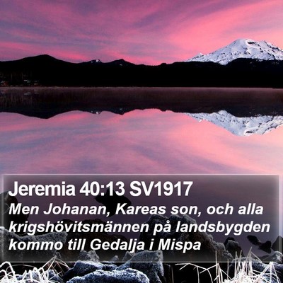 Jeremia 40:13 SV1917 Bible Verse Image