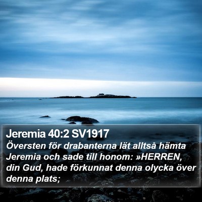 Jeremia 40:2 SV1917 Bible Verse Image