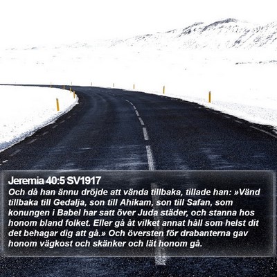 Jeremia 40:5 SV1917 Bible Verse Image