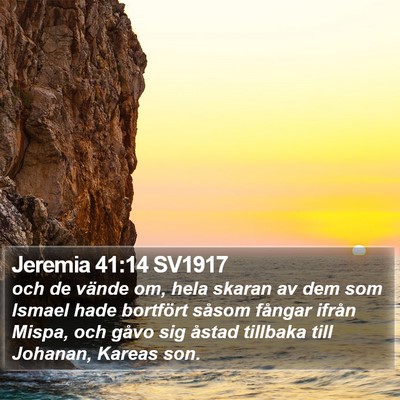 Jeremia 41:14 SV1917 Bible Verse Image