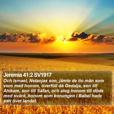 Jeremia 41:2 SV1917 Bible Verse Image