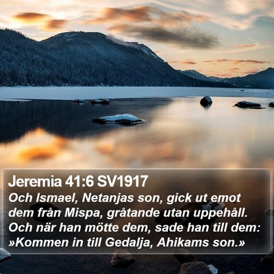 Jeremia 41:6 SV1917 Bible Verse Image