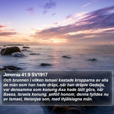 Jeremia 41:9 SV1917 Bible Verse Image