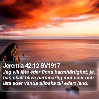 Jeremia 42:12 SV1917 Bible Verse Image