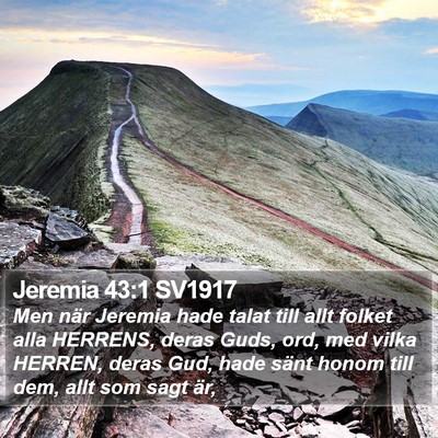 Jeremia 43:1 SV1917 Bible Verse Image