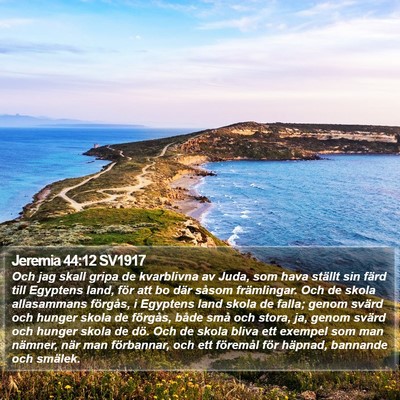 Jeremia 44:12 SV1917 Bible Verse Image
