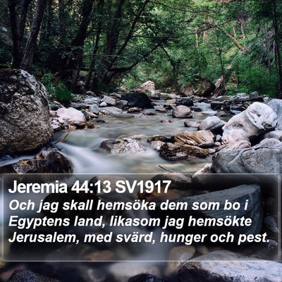 Jeremia 44:13 SV1917 Bible Verse Image