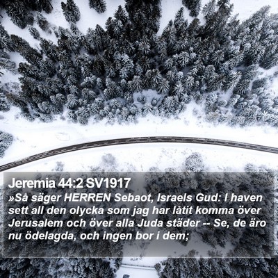 Jeremia 44:2 SV1917 Bible Verse Image