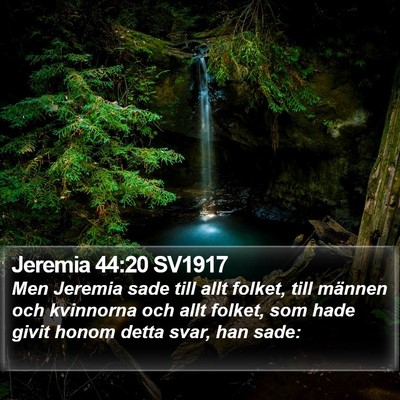 Jeremia 44:20 SV1917 Bible Verse Image