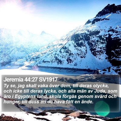 Jeremia 44:27 SV1917 Bible Verse Image