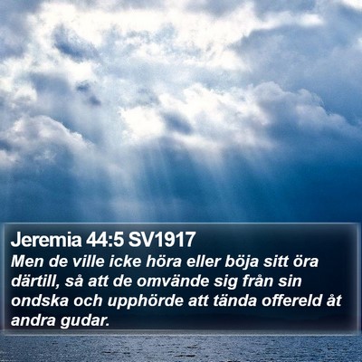 Jeremia 44:5 SV1917 Bible Verse Image