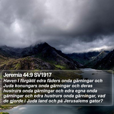 Jeremia 44:9 SV1917 Bible Verse Image