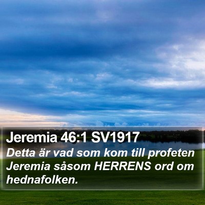 Jeremia 46:1 SV1917 Bible Verse Image