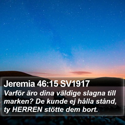 Jeremia 46:15 SV1917 Bible Verse Image