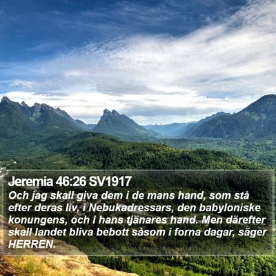 Jeremia 46:26 SV1917 Bible Verse Image