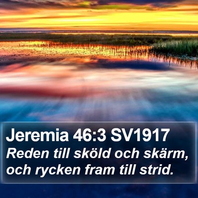 Jeremia 46:3 SV1917 Bible Verse Image