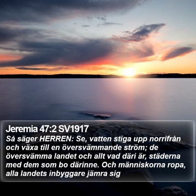 Jeremia 47:2 SV1917 Bible Verse Image