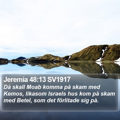 Jeremia 48:13 SV1917 Bible Verse Image