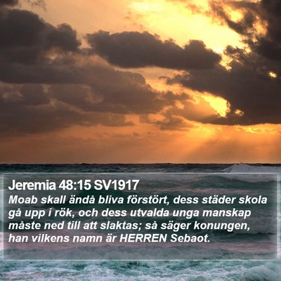 Jeremia 48:15 SV1917 Bible Verse Image