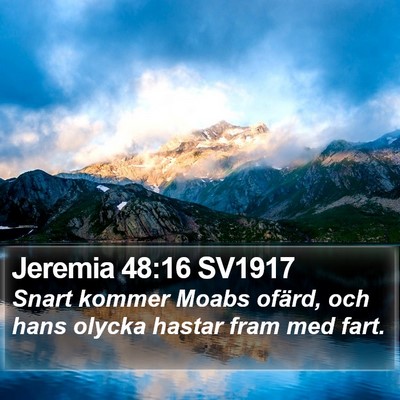 Jeremia 48:16 SV1917 Bible Verse Image