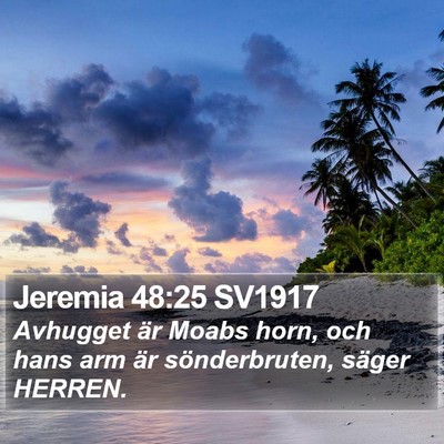 Jeremia 48:25 SV1917 Bible Verse Image
