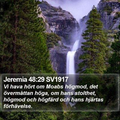 Jeremia 48:29 SV1917 Bible Verse Image
