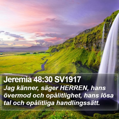 Jeremia 48:30 SV1917 Bible Verse Image