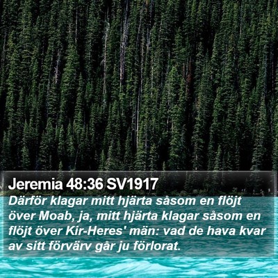 Jeremia 48:36 SV1917 Bible Verse Image