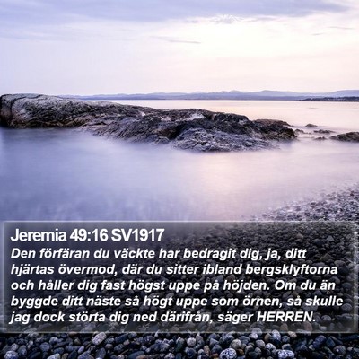 Jeremia 49:16 SV1917 Bible Verse Image