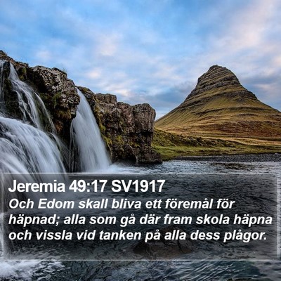 Jeremia 49:17 SV1917 Bible Verse Image