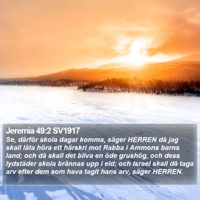 Jeremia 49:2 SV1917 Bible Verse Image