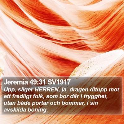 Jeremia 49:31 SV1917 Bible Verse Image