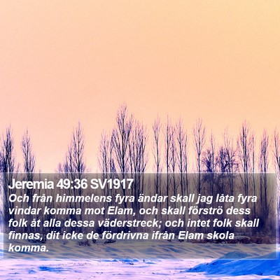 Jeremia 49:36 SV1917 Bible Verse Image