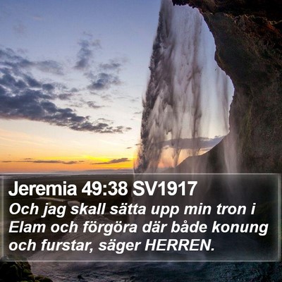 Jeremia 49:38 SV1917 Bible Verse Image