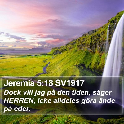 Jeremia 5:18 SV1917 Bible Verse Image