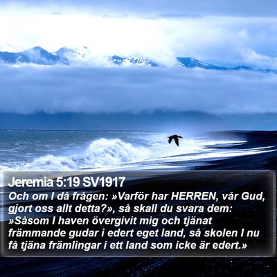 Jeremia 5:19 SV1917 Bible Verse Image