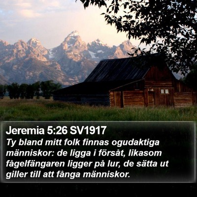 Jeremia 5:26 SV1917 Bible Verse Image
