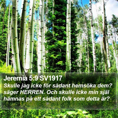 Jeremia 5:9 SV1917 Bible Verse Image