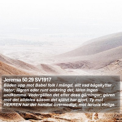 Jeremia 50:29 SV1917 Bible Verse Image