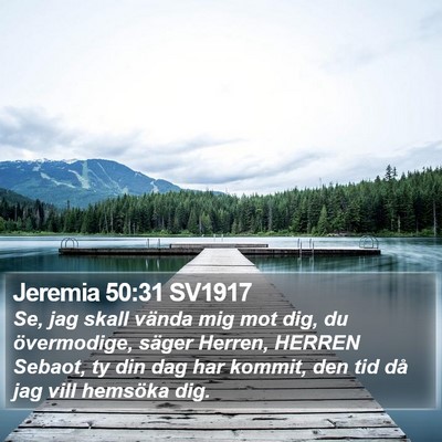 Jeremia 50:31 SV1917 Bible Verse Image