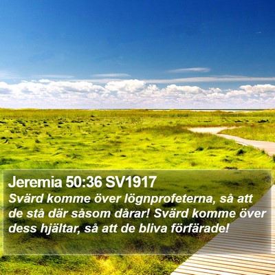 Jeremia 50:36 SV1917 Bible Verse Image