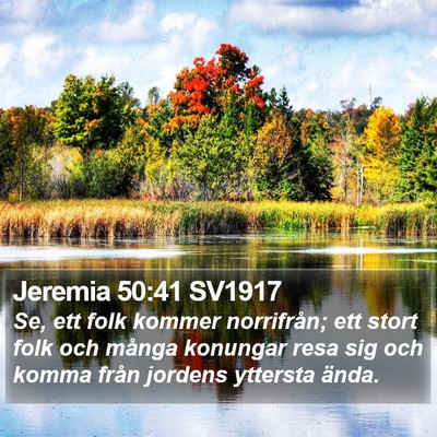 Jeremia 50:41 SV1917 Bible Verse Image