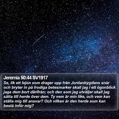 Jeremia 50:44 SV1917 Bible Verse Image