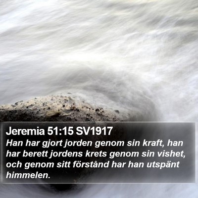 Jeremia 51:15 SV1917 Bible Verse Image