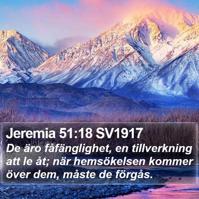 Jeremia 51:18 SV1917 Bible Verse Image