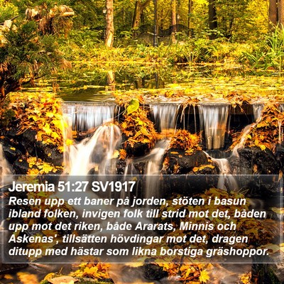Jeremia 51:27 SV1917 Bible Verse Image