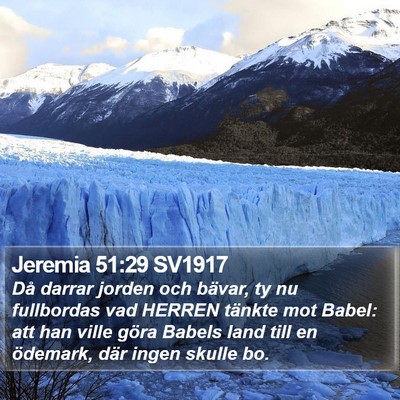 Jeremia 51:29 SV1917 Bible Verse Image