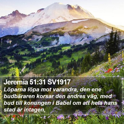 Jeremia 51:31 SV1917 Bible Verse Image