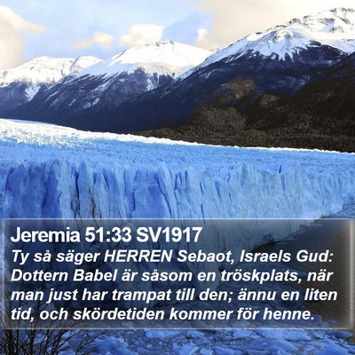 Jeremia 51:33 SV1917 Bible Verse Image
