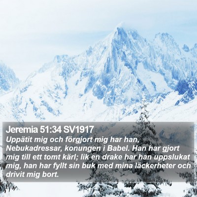 Jeremia 51:34 SV1917 Bible Verse Image